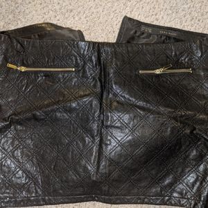 Leather skirt in large but fits medium